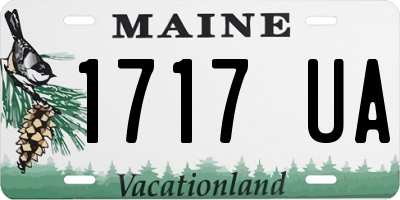 ME license plate 1717UA