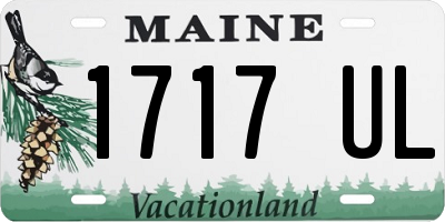 ME license plate 1717UL