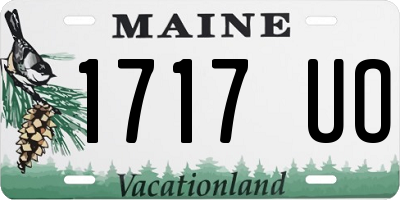 ME license plate 1717UO
