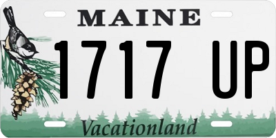 ME license plate 1717UP
