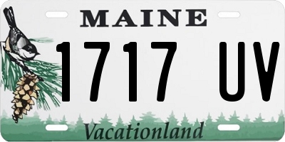 ME license plate 1717UV