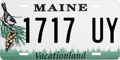 ME license plate 1717UY