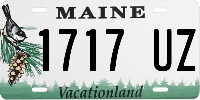 ME license plate 1717UZ