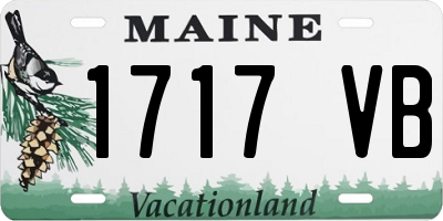 ME license plate 1717VB