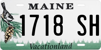 ME license plate 1718SH