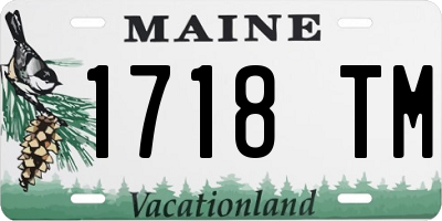 ME license plate 1718TM