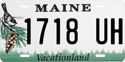 ME license plate 1718UH