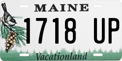 ME license plate 1718UP