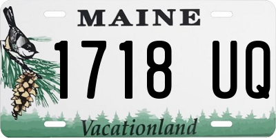 ME license plate 1718UQ