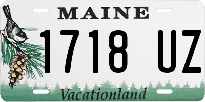 ME license plate 1718UZ