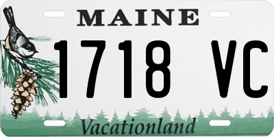 ME license plate 1718VC
