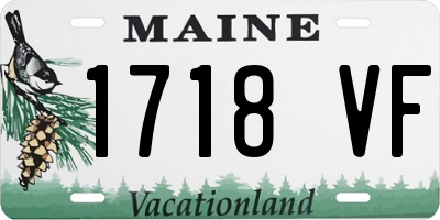 ME license plate 1718VF