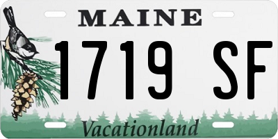 ME license plate 1719SF