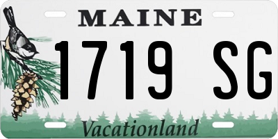 ME license plate 1719SG