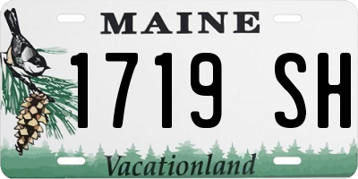 ME license plate 1719SH