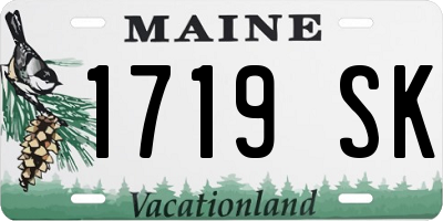 ME license plate 1719SK