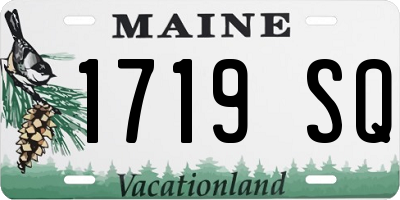 ME license plate 1719SQ