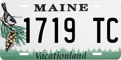 ME license plate 1719TC