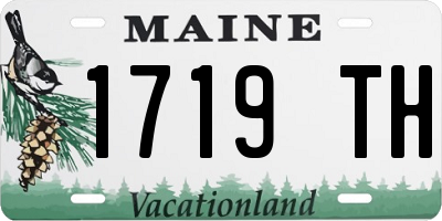 ME license plate 1719TH