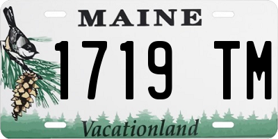 ME license plate 1719TM