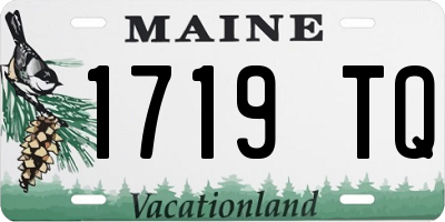 ME license plate 1719TQ