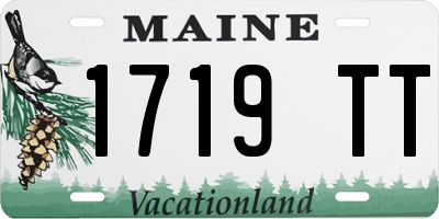 ME license plate 1719TT