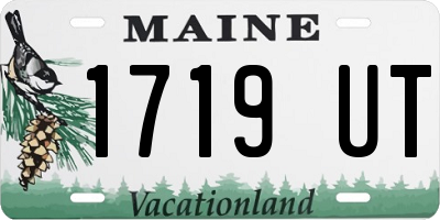 ME license plate 1719UT