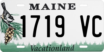 ME license plate 1719VC
