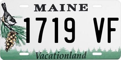ME license plate 1719VF