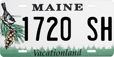 ME license plate 1720SH