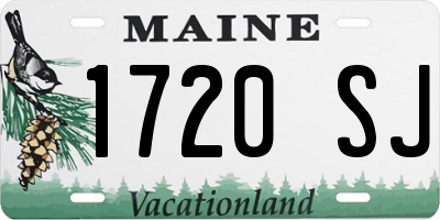 ME license plate 1720SJ