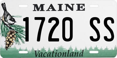 ME license plate 1720SS