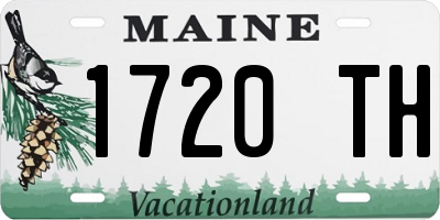 ME license plate 1720TH