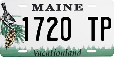 ME license plate 1720TP