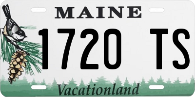 ME license plate 1720TS