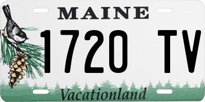 ME license plate 1720TV