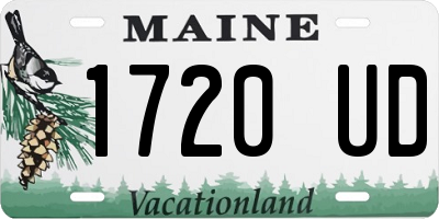 ME license plate 1720UD