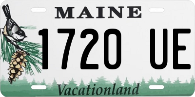 ME license plate 1720UE