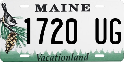 ME license plate 1720UG