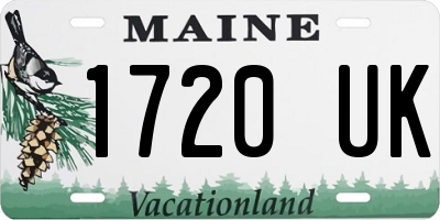 ME license plate 1720UK