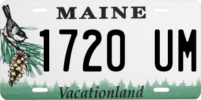 ME license plate 1720UM