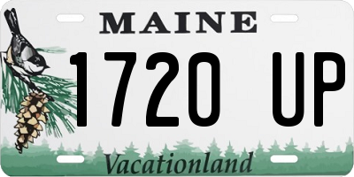 ME license plate 1720UP