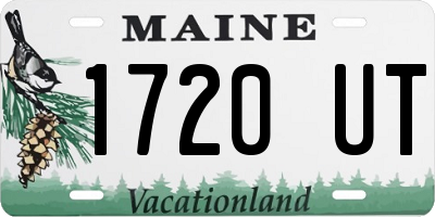 ME license plate 1720UT