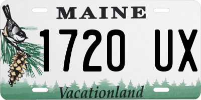 ME license plate 1720UX