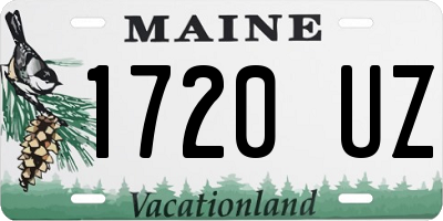 ME license plate 1720UZ