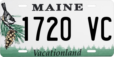 ME license plate 1720VC