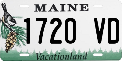ME license plate 1720VD