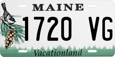 ME license plate 1720VG