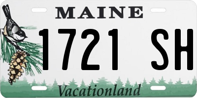 ME license plate 1721SH