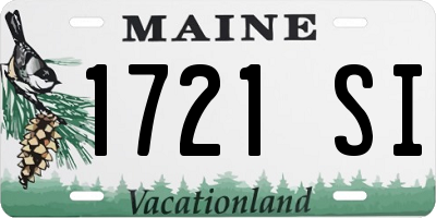 ME license plate 1721SI